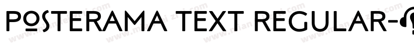 Posterama Text Regular字体转换